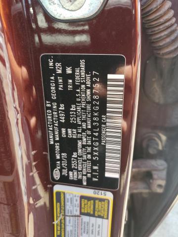 5XXGT4L38KG287527 - 2019 KIA OPTIMA LX Kasztanowy zdjęcie 12