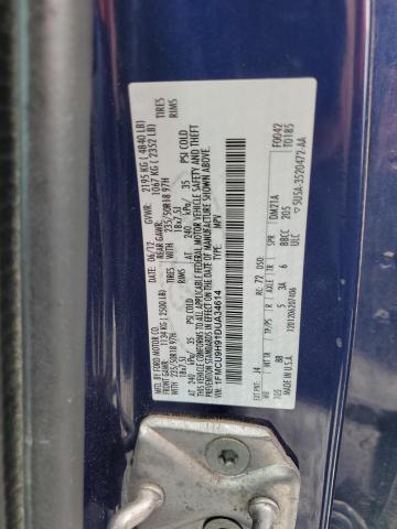 1FMCU9H91DUA34614 - 2013 FORD ESCAPE SEL BLUE photo 12