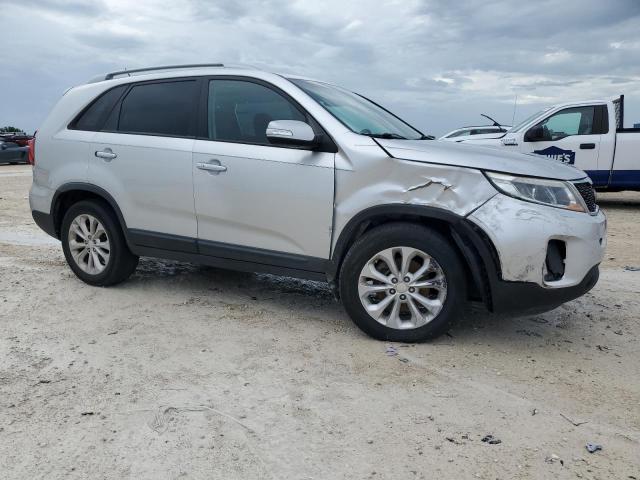 5XYKU4A76EG530717 - 2014 KIA SORENTO EX SILVER photo 4