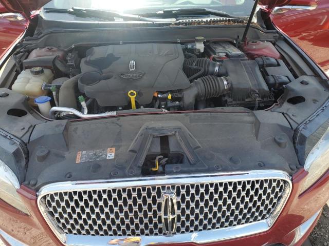 3LN6L5EC1HR614032 - 2017 LINCOLN MKZ RESERVE წითელი ფოტო 11