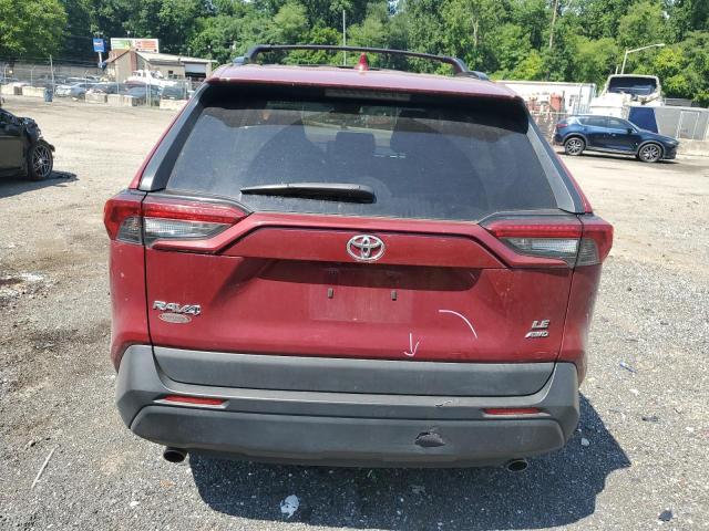 2T3F1RFV3KW014424 - 2019 TOYOTA RAV4 LE RED photo 6