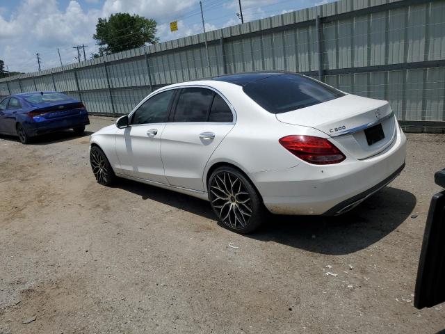 55SWF4KB9GU165747 - 2016 MERCEDES-BENZ C 300 4MATIC WHITE photo 2