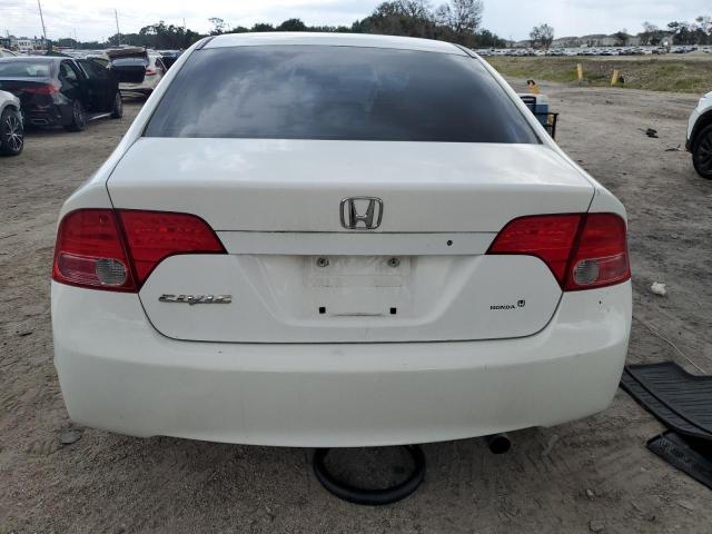 1HGFA16518L031706 - 2008 HONDA CIVIC LX WHITE photo 6