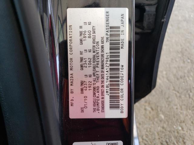 JM1BL1H41A1279841 - 2010 MAZDA SPEED 3 BLACK photo 12