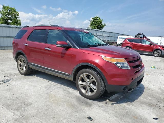 1FM5K8F89FGA04829 - 2015 FORD EXPLORER LIMITED MAROON photo 4