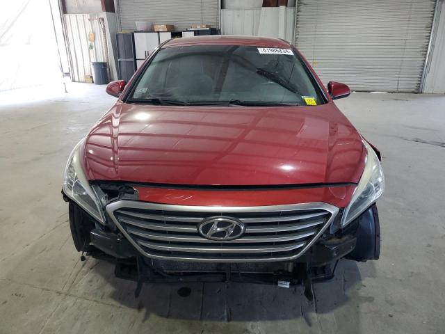 5NPE24AF1FH168154 - 2015 HYUNDAI SONATA SE RED photo 5