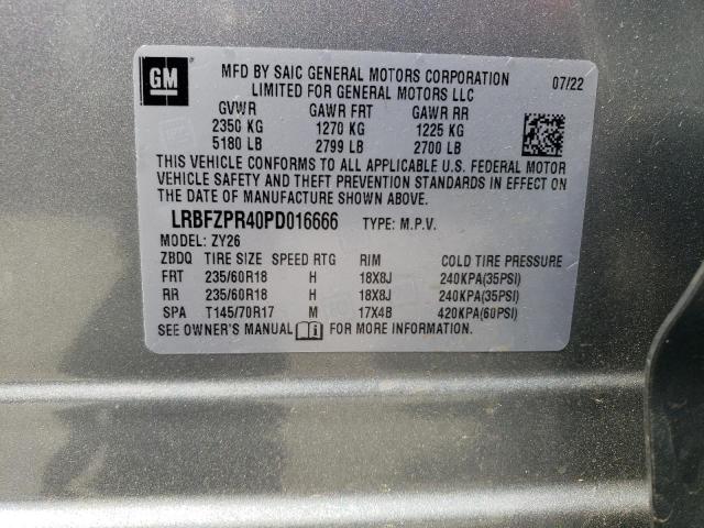 LRBFZPR40PD016666 - 2023 BUICK ENVISION ESSENCE GRAY photo 13