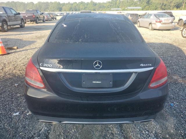 55SWF4KB7HU210587 - 2017 MERCEDES-BENZ C 300 4MATIC BLACK photo 6