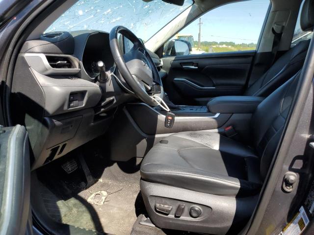5TDGZRBH8LS016573 - 2020 TOYOTA HIGHLANDER XLE GRAY photo 7
