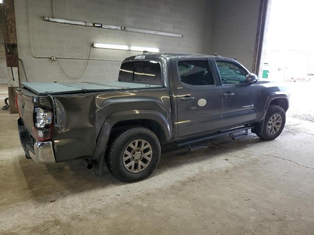 3TMCZ5AN0KM217641 - 2019 TOYOTA TACOMA DOUBLE CAB GRAY photo 3