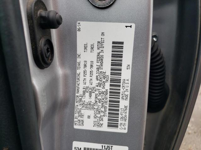 5TFRM5F18EX079084 - 2014 TOYOTA TUNDRA DOUBLE CAB SR/SR5 SILVER photo 12