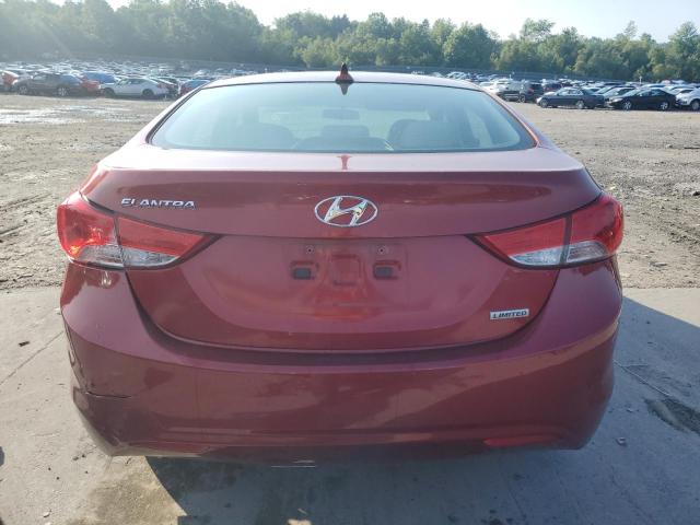 5NPDH4AE4DH316666 - 2013 HYUNDAI ELANTRA GLS RED photo 6