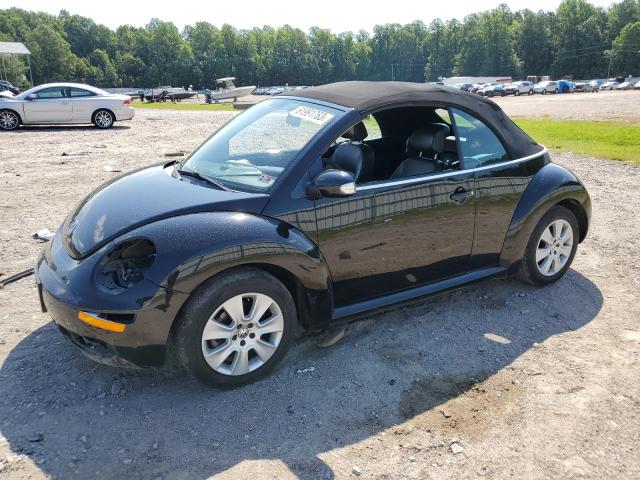 3VWPF31Y78M402302 - 2008 VOLKSWAGEN NEW BEETLE CONVERTIBLE S BLACK photo 1