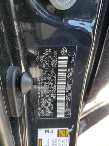 JTDS4MCE8NJ094495 - 2022 TOYOTA COROLLA SE BLACK photo 12