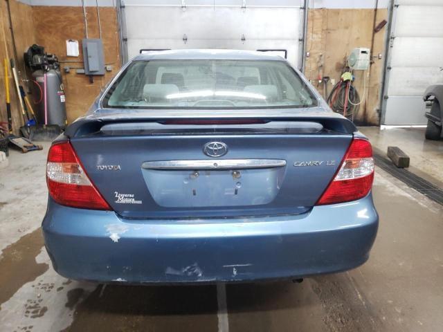 4T1BE32K54U794076 - 2004 TOYOTA CAMRY LE BLUE photo 6