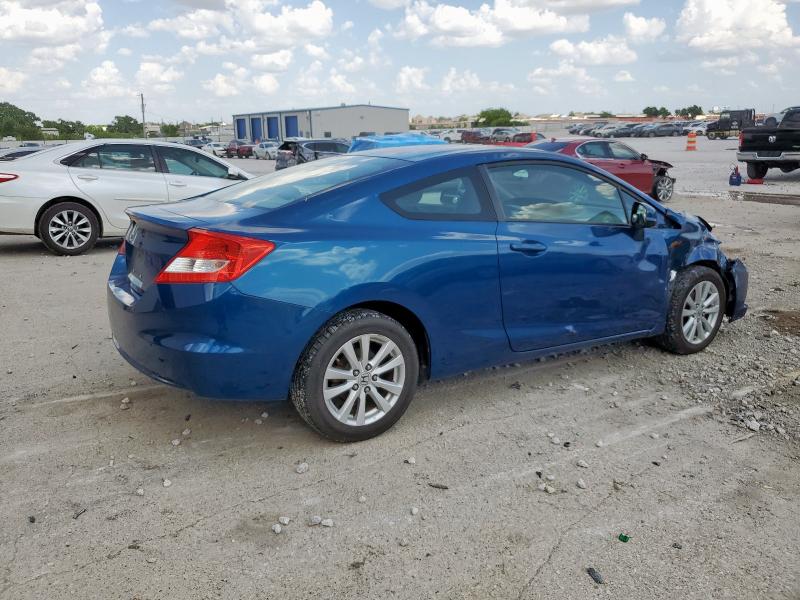 2HGFG3B12CH521672 - 2012 HONDA CIVIC EXL BLUE photo 3