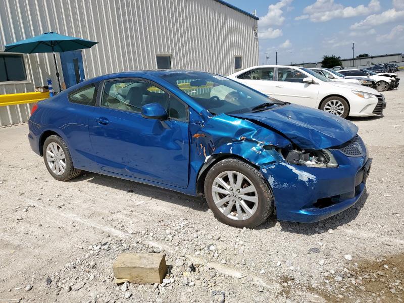 2HGFG3B12CH521672 - 2012 HONDA CIVIC EXL BLUE photo 4