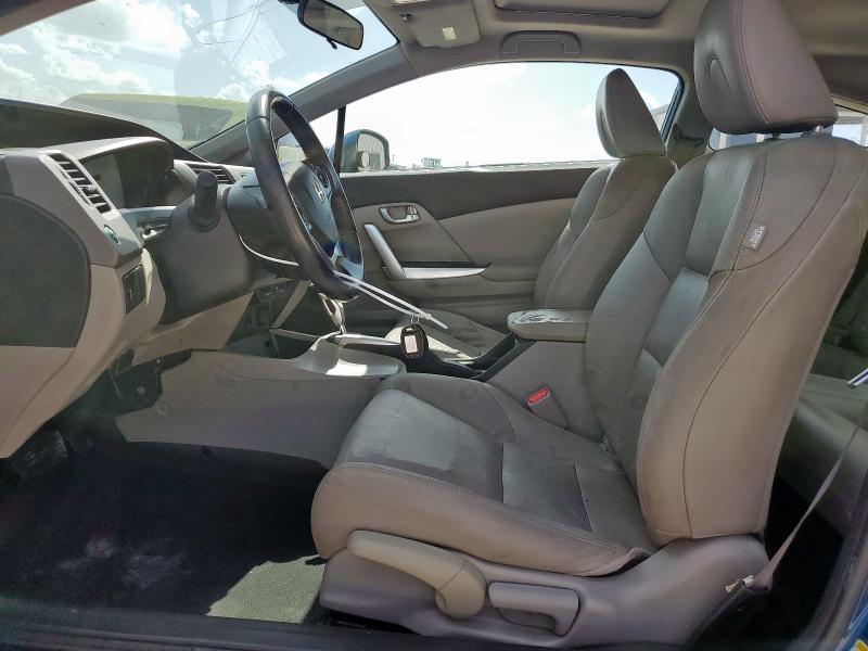 2HGFG3B12CH521672 - 2012 HONDA CIVIC EXL BLUE photo 7