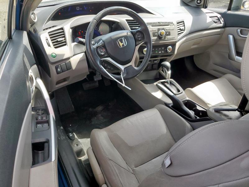 2HGFG3B12CH521672 - 2012 HONDA CIVIC EXL BLUE photo 8