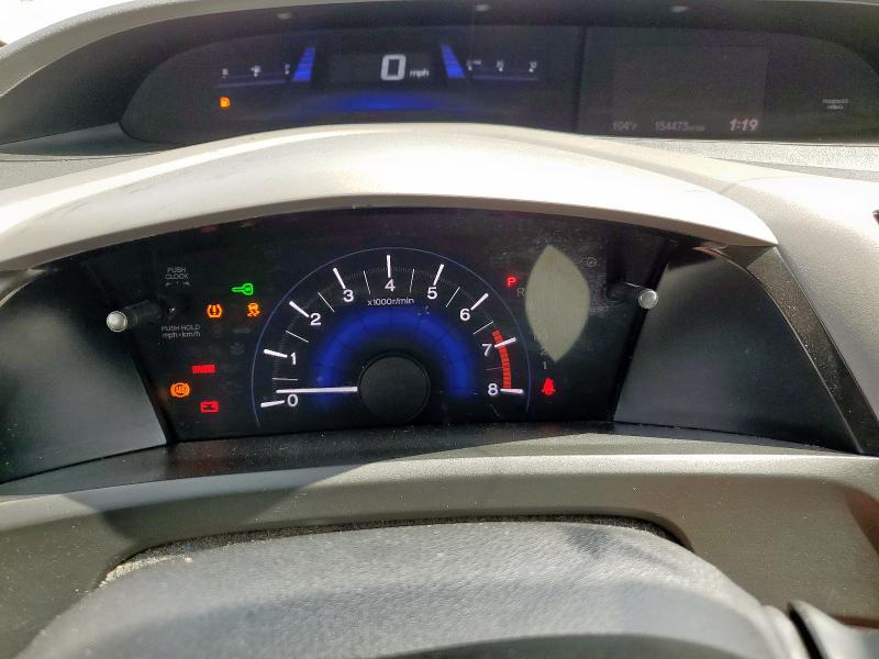 2HGFG3B12CH521672 - 2012 HONDA CIVIC EXL BLUE photo 9