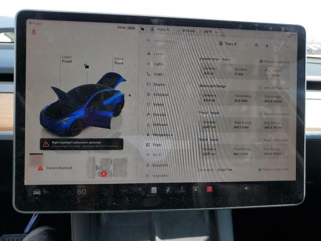 7SAYGDEE1PF631235 - 2023 TESLA MODEL Y BLUE photo 9