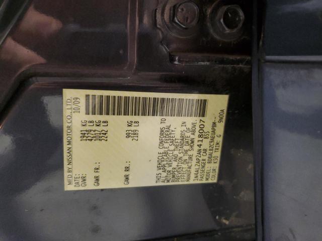 1N4AL2AP2AN418007 - 2010 NISSAN ALTIMA BASE GRAY photo 12