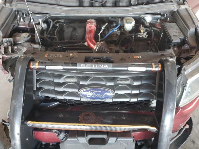 1FM5K8AR4HGB15954 - 2017 FORD EXPLORER POLICE INTERCEPTOR 勃艮第红 照片 12