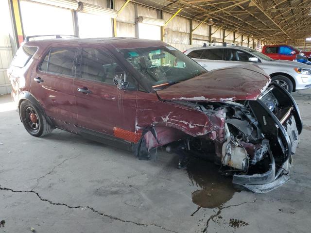 1FM5K8AR4HGB15954 - 2017 FORD EXPLORER POLICE INTERCEPTOR 勃艮第红 照片 4