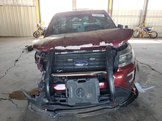 1FM5K8AR4HGB15954 - 2017 FORD EXPLORER POLICE INTERCEPTOR 勃艮第红 照片 5