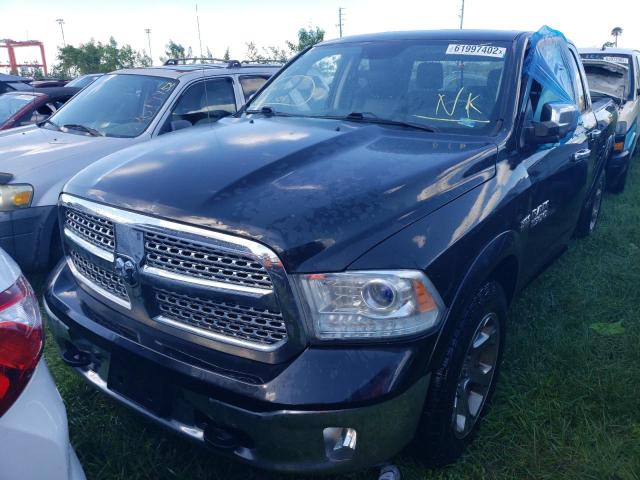 1C6RR7NT6GS378192 - 2016 RAM 1500 LARAMIE CHARCOAL photo 2