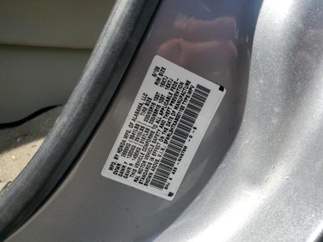 5FNRL3H7XAB001192 - 2010 HONDA ODYSSEY EXL SILVER photo 13