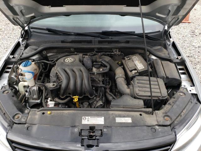 3VW2K7AJ4EM332978 - 2014 VOLKSWAGEN JETTA BASE Gris photo 11