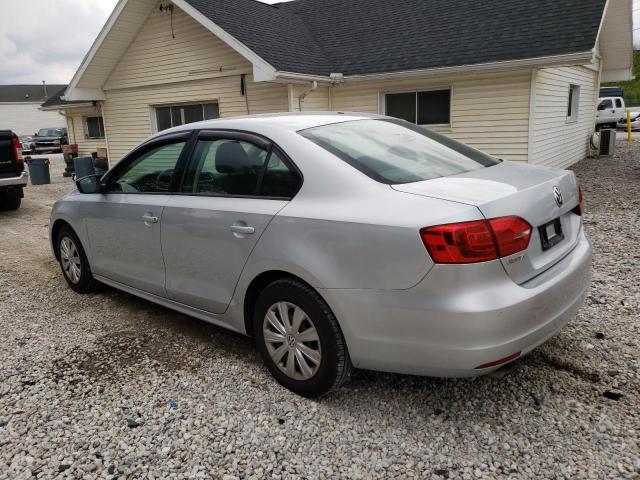 3VW2K7AJ4EM332978 - 2014 VOLKSWAGEN JETTA BASE Gris photo 2