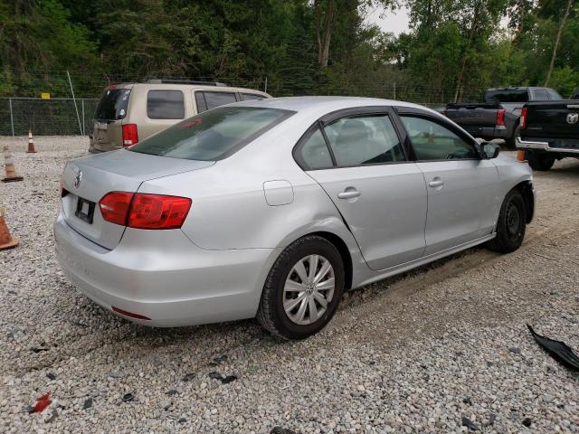 3VW2K7AJ4EM332978 - 2014 VOLKSWAGEN JETTA BASE Gris photo 3