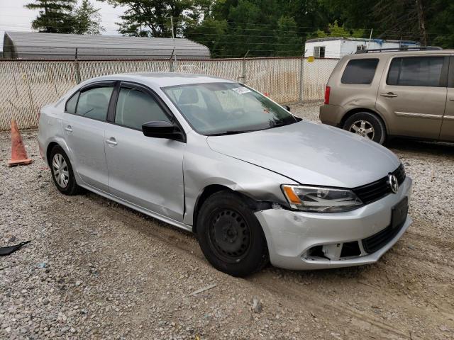 3VW2K7AJ4EM332978 - 2014 VOLKSWAGEN JETTA BASE Gris photo 4