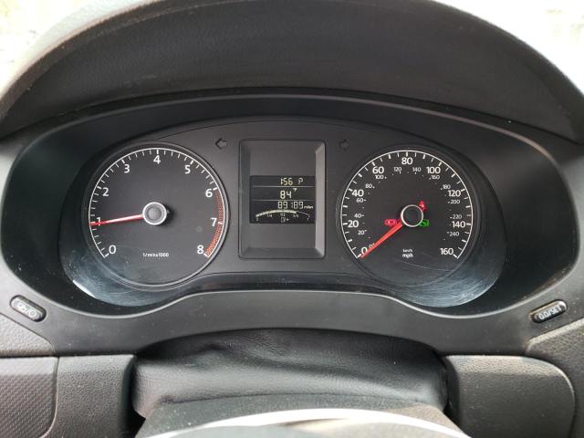 3VW2K7AJ4EM332978 - 2014 VOLKSWAGEN JETTA BASE Gris photo 9