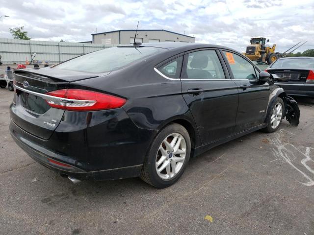 3FA6P0LU8HR336730 - 2017 FORD FUSION SE HYBRID BLACK photo 3