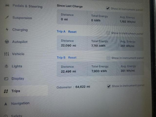 5YJSA1E29HF213466 - 2017 TESLA MODEL S GRAY photo 9