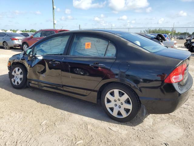 1HGFA16577L111459 - 2007 HONDA CIVIC LX BLACK photo 2