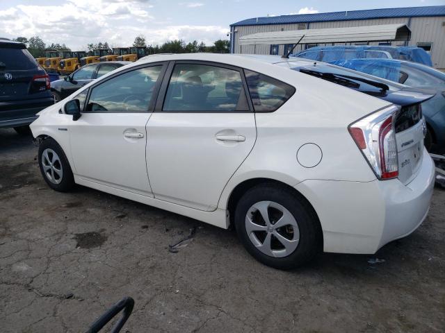 JTDKN3DU0C5466138 - 2012 TOYOTA PRIUS WHITE photo 2