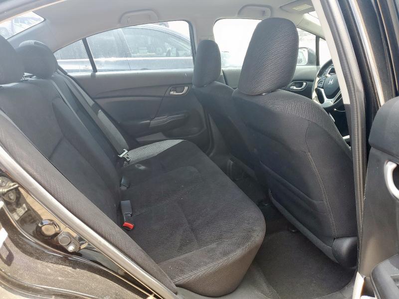 2HGFB2F52DH570135 - 2013 HONDA CIVIC LX BLACK photo 10