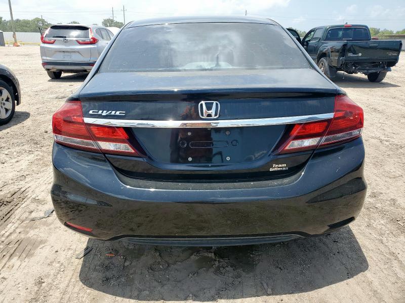 2HGFB2F52DH570135 - 2013 HONDA CIVIC LX BLACK photo 6