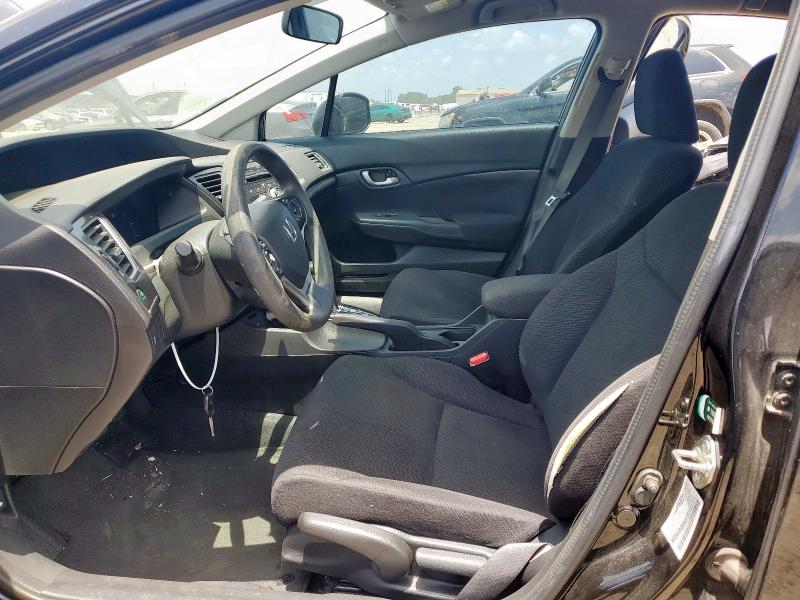 2HGFB2F52DH570135 - 2013 HONDA CIVIC LX BLACK photo 7