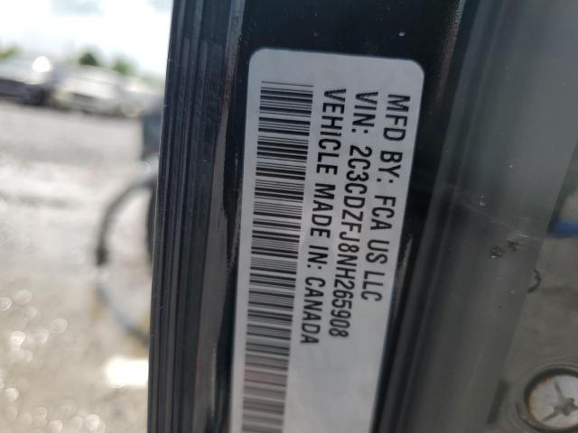 2C3CDZFJ8NH265908 - 2022 DODGE CHALLENGER R/T SCAT PACK BLACK photo 13