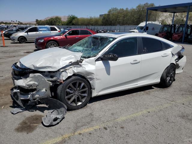 19XFC1F77KE006688 - 2019 HONDA CIVIC EXL WHITE photo 1