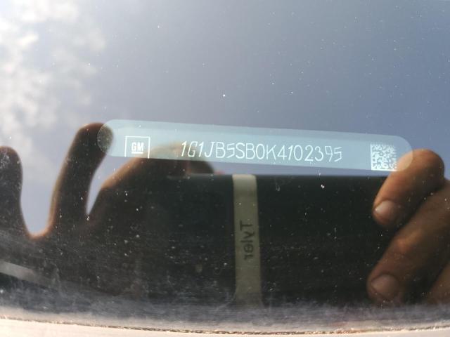 1G1JB5SB0K4102395 - 2019 CHEVROLET SONIC LS BLUE photo 12