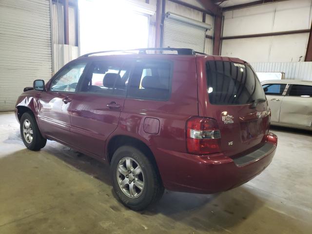 JTEGP21A540021991 - 2004 TOYOTA HIGHLANDER BASE BURGUNDY photo 3