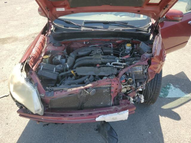 JF2SHAGC1BH742825 - 2011 SUBARU FORESTER TOURING RED photo 11