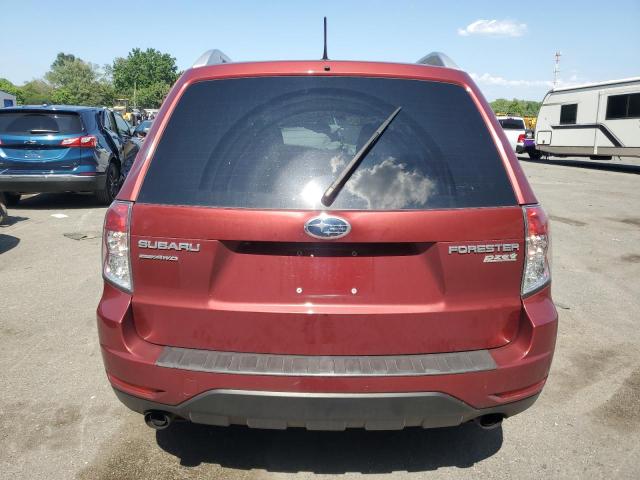 JF2SHAGC1BH742825 - 2011 SUBARU FORESTER TOURING RED photo 6