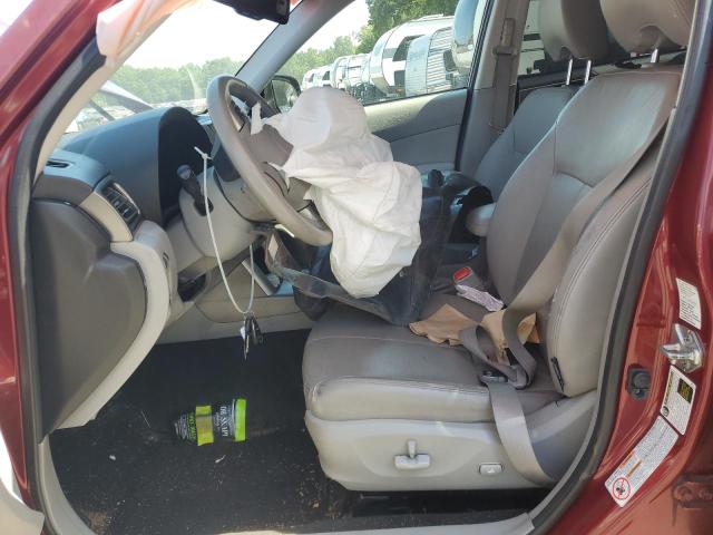 JF2SHAGC1BH742825 - 2011 SUBARU FORESTER TOURING RED photo 7